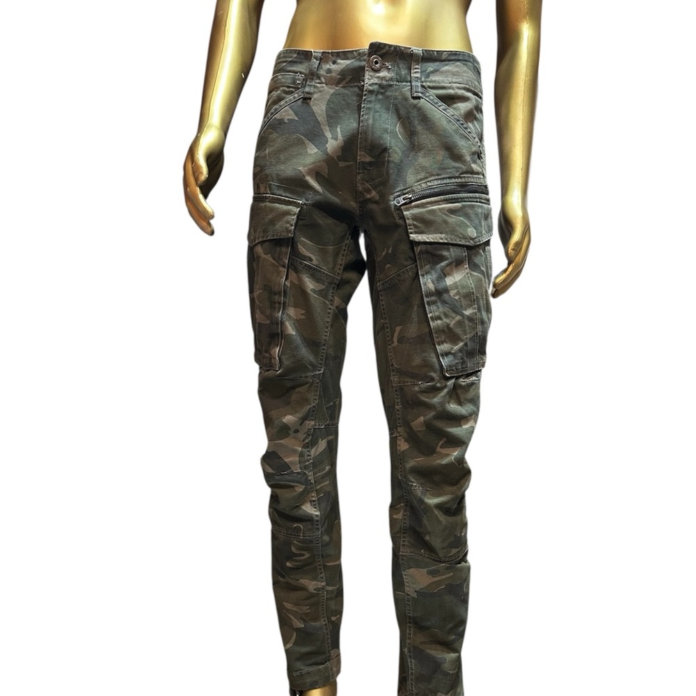 G-Star Green Camouflage Cargo Pants